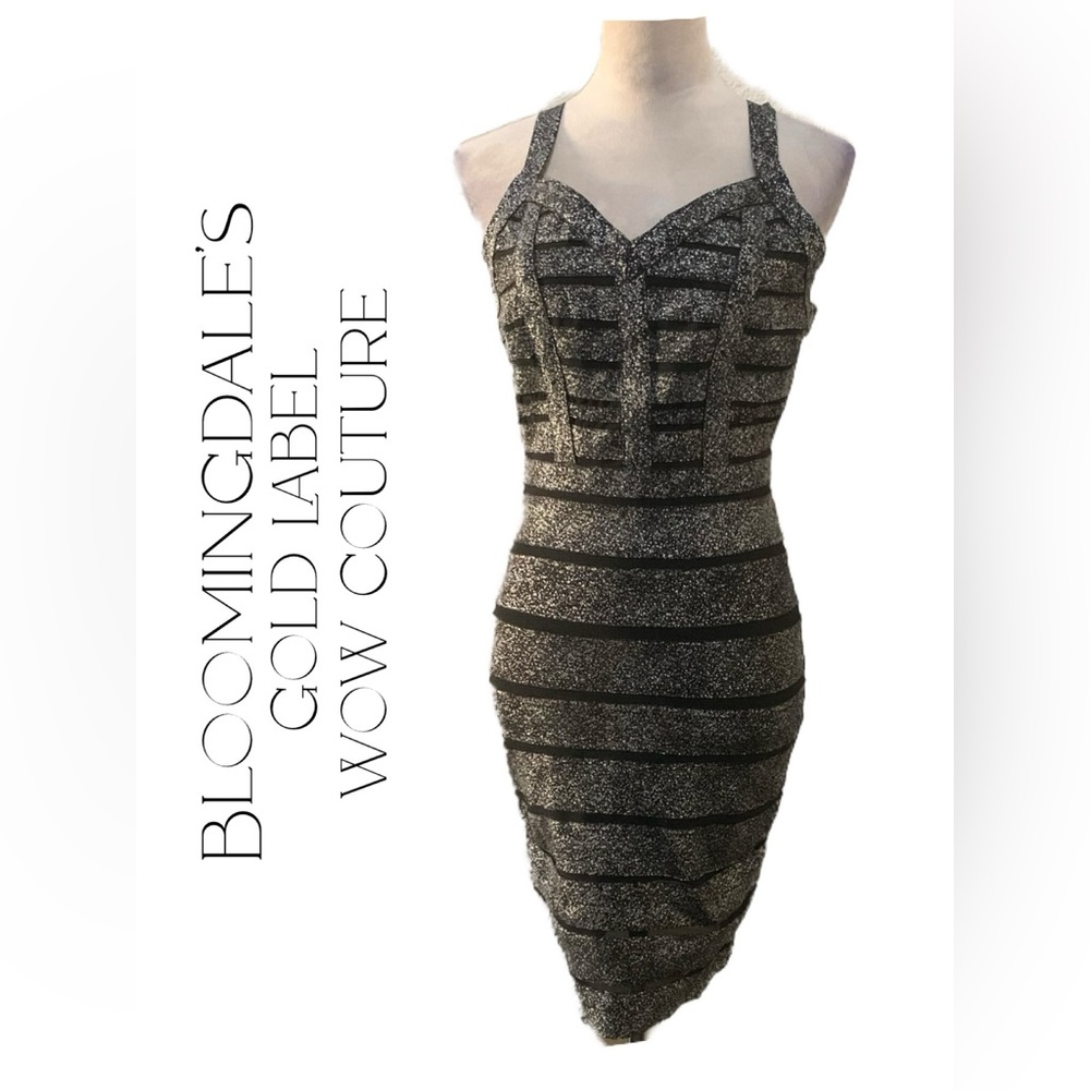 💖Bloomingdale’s Wow Couture Backless Bodycon Dress | Size Small